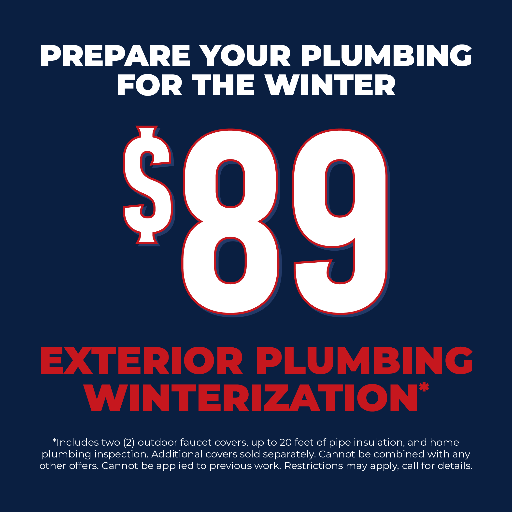 exterior plumbing winterization